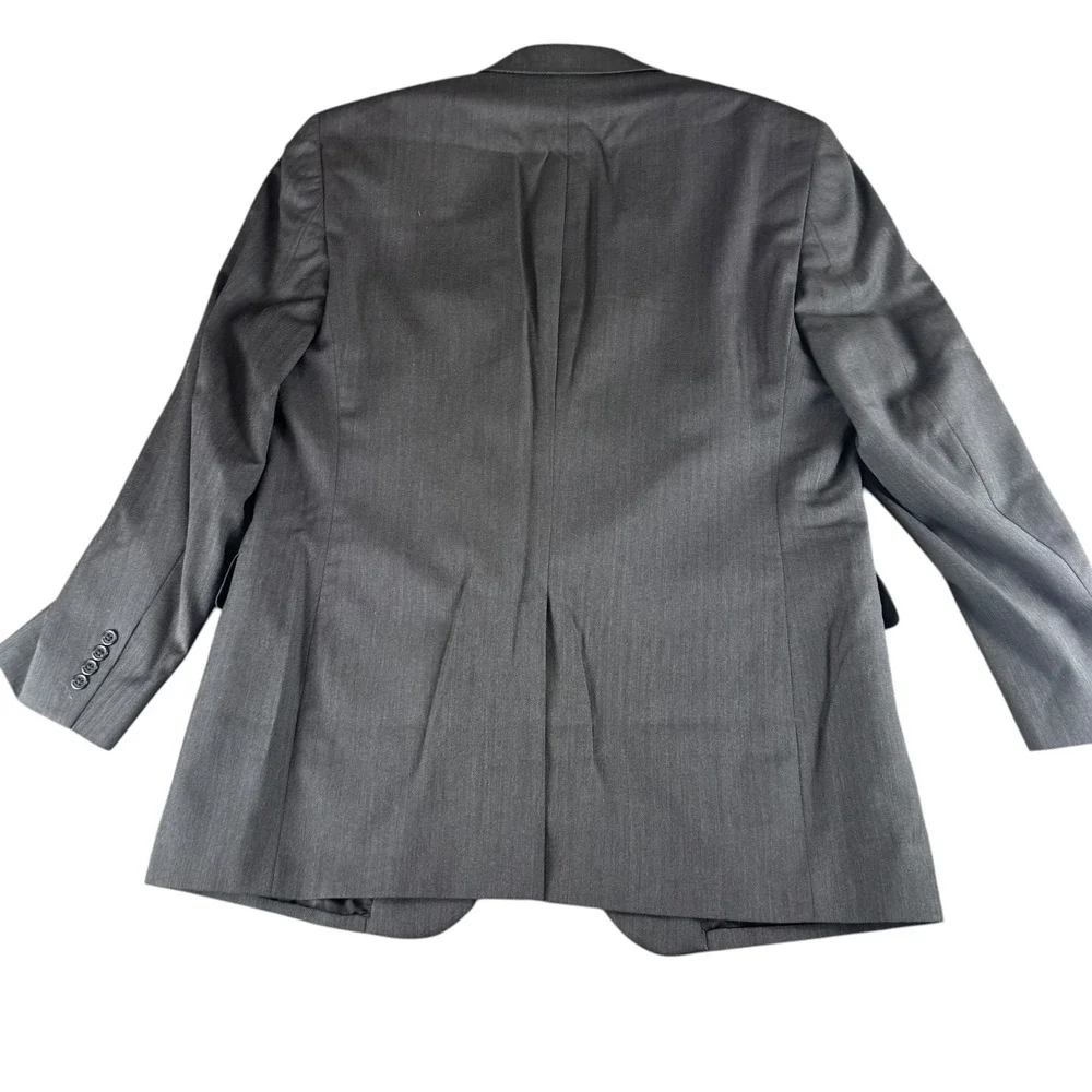 Jos A Bank Signature Collection Blazer 46L Men Charcoal Gray 100% Wool Suit Coat